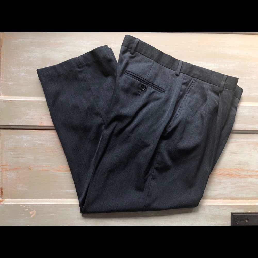 Eddie Bauer Men’s Pleated Wool Dress Pants Vintage